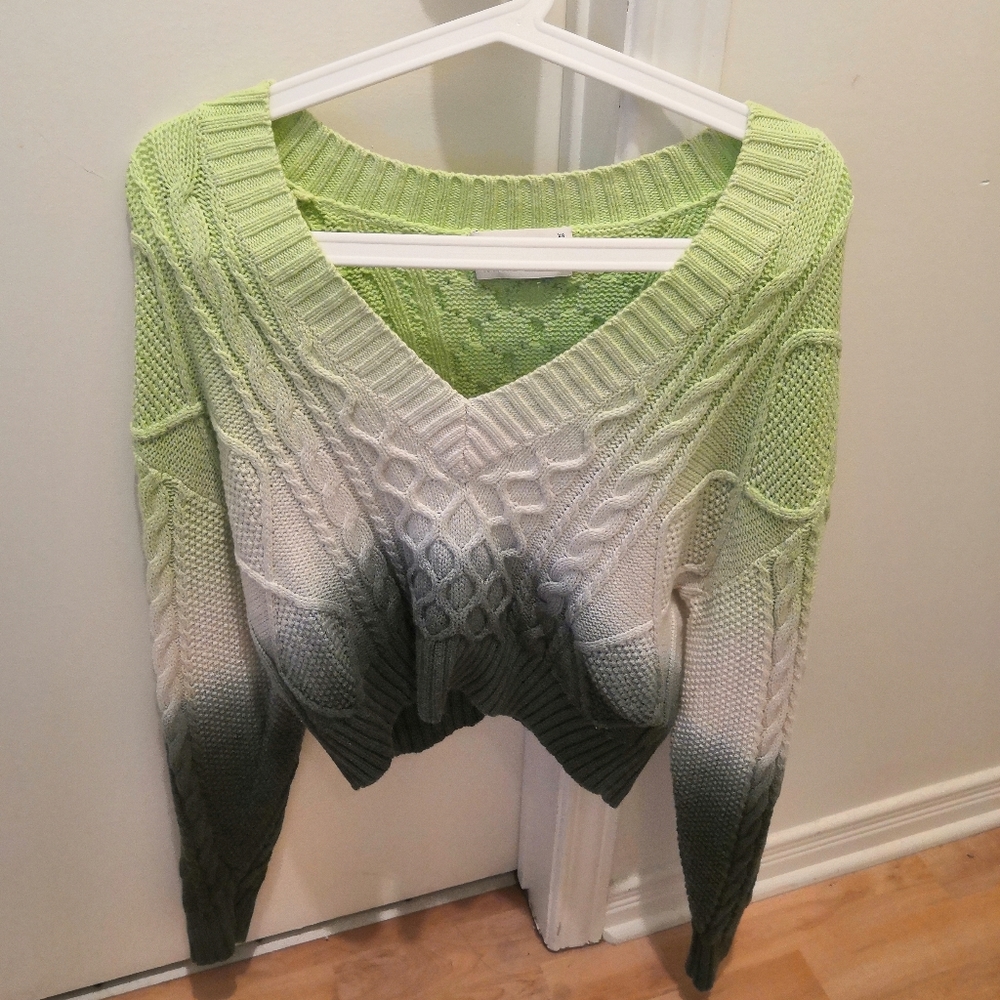 Rare Aritzia Wilfred ombre crop sweater